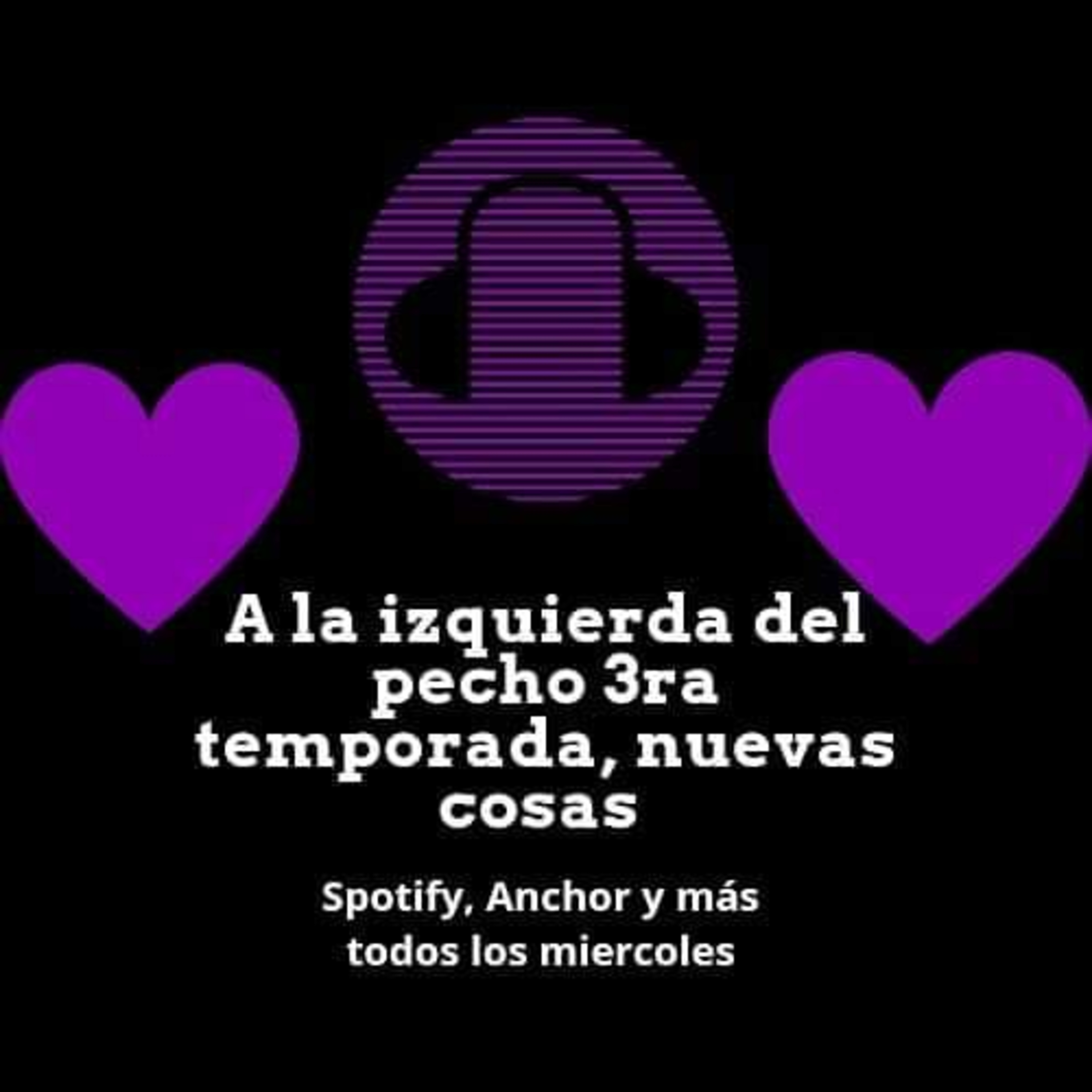 A la izquierda del pecho (corazón que late)