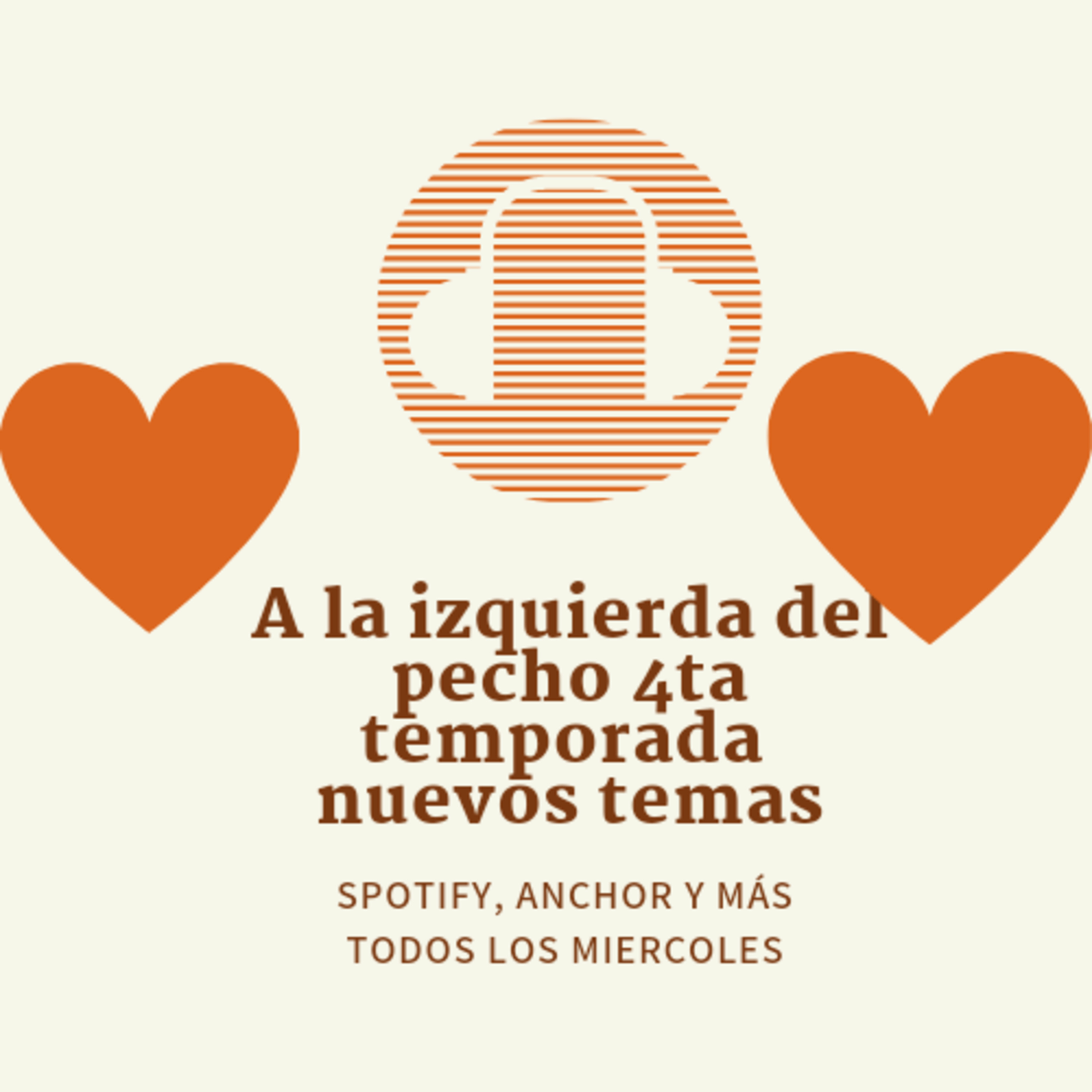 A la izquierda del pecho (corazón que late)