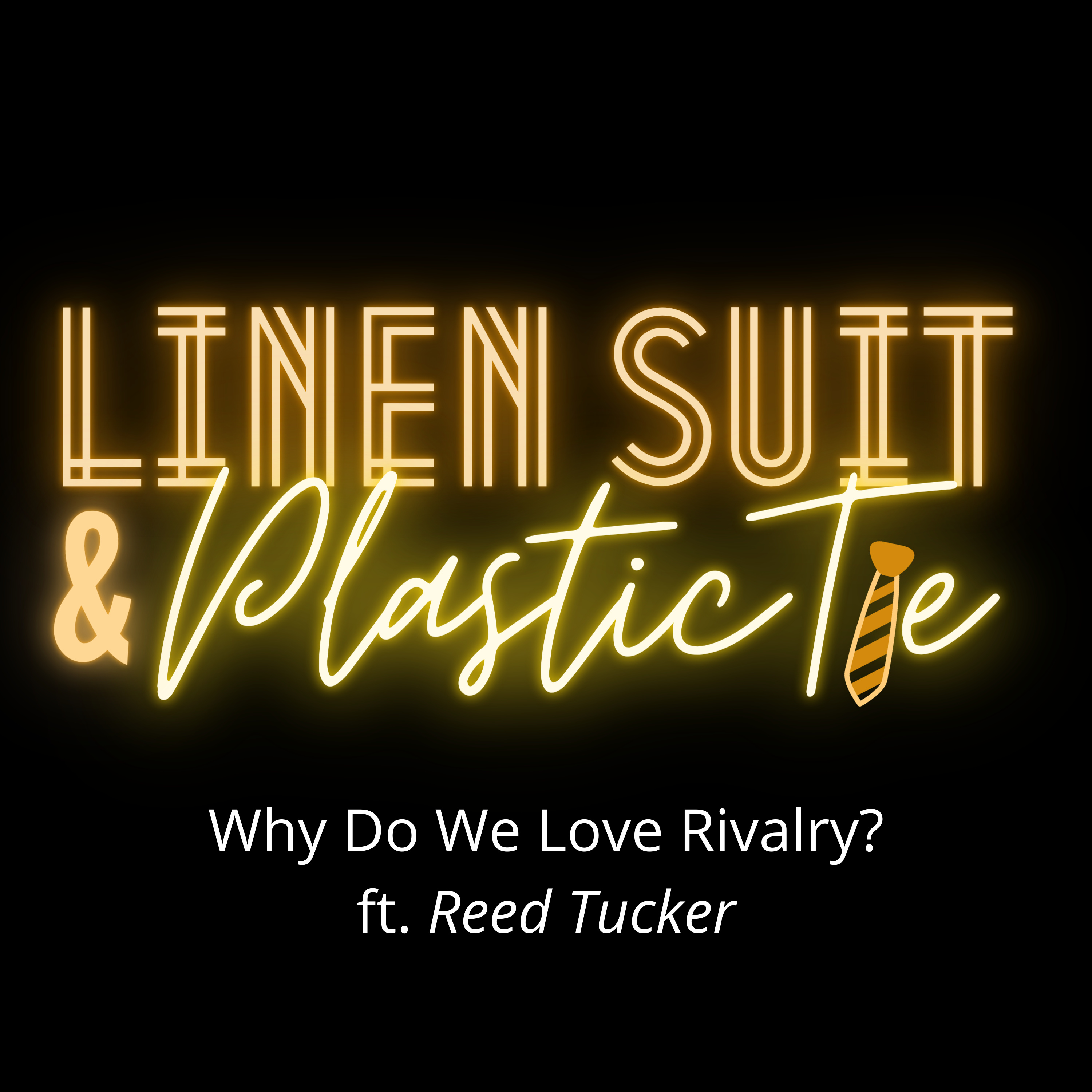 Linen Suit & Plastic Tie