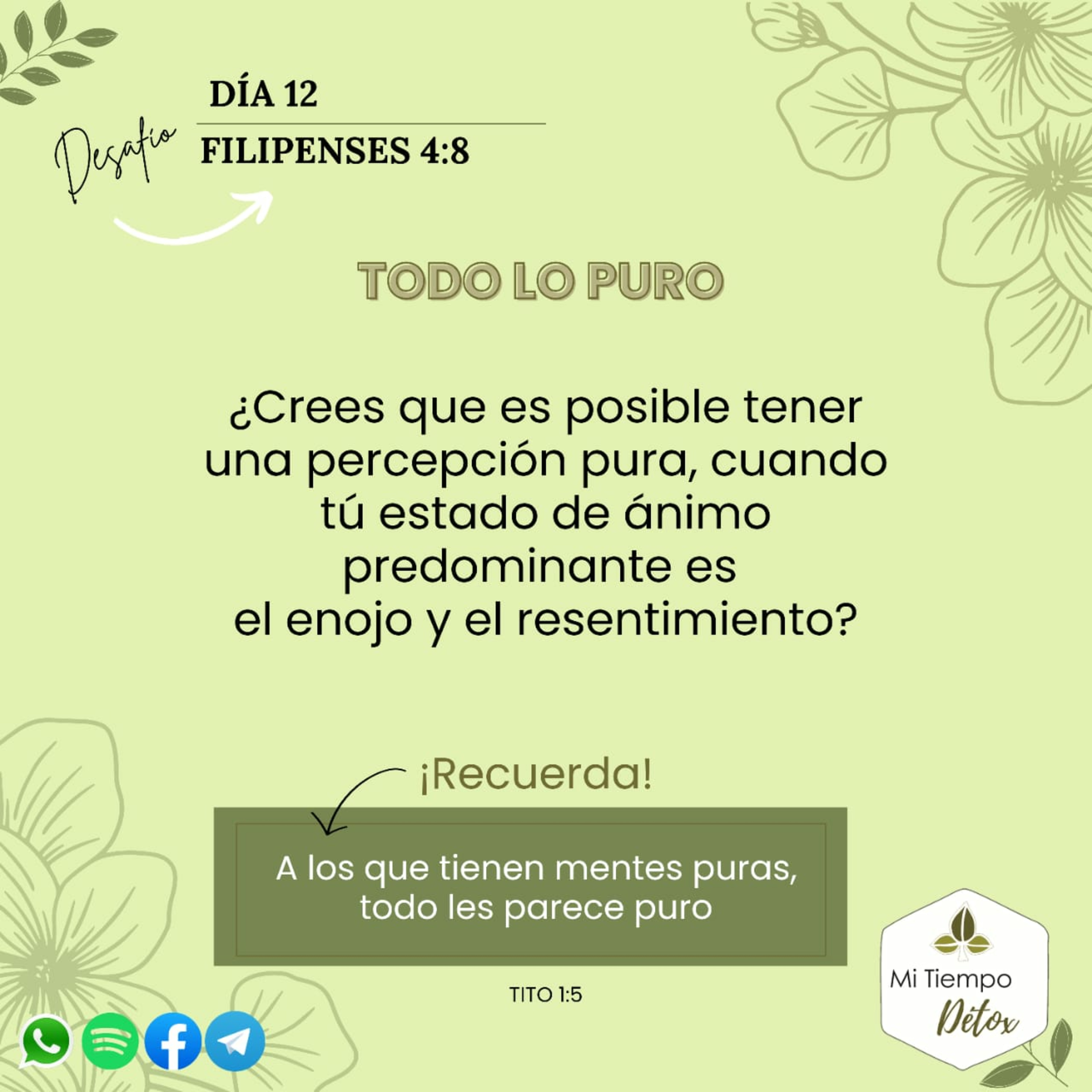 Día 12 desafío filipenses 4: 8 episode artwork