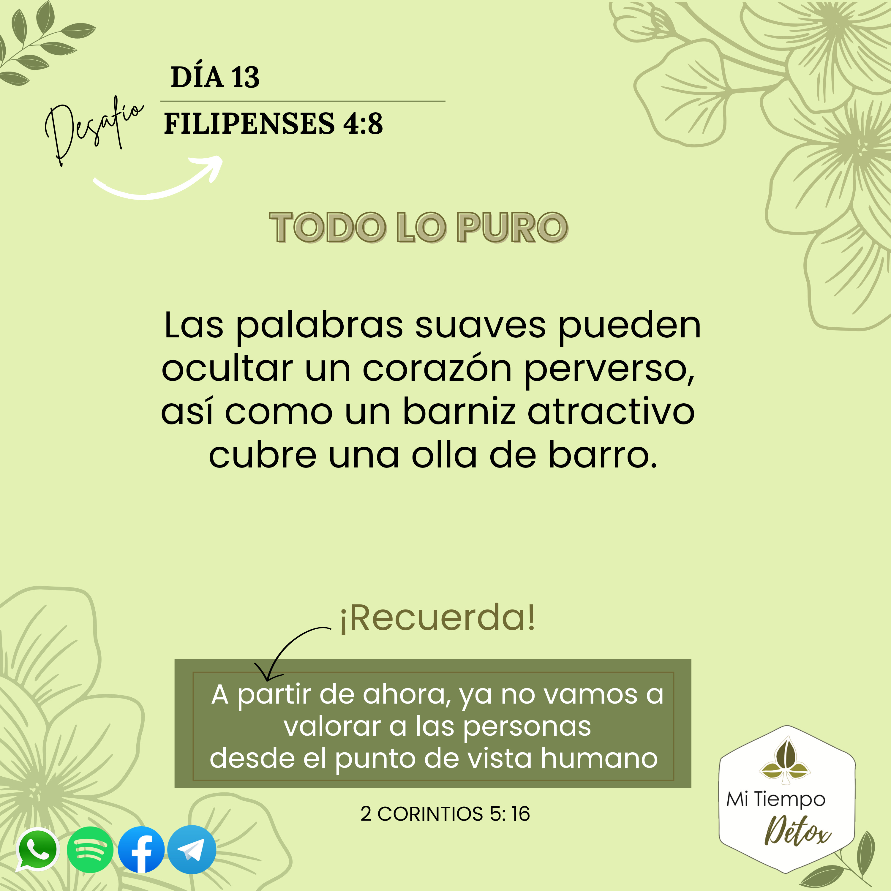 Día 13 Desafío filipenses 4:8 episode artwork