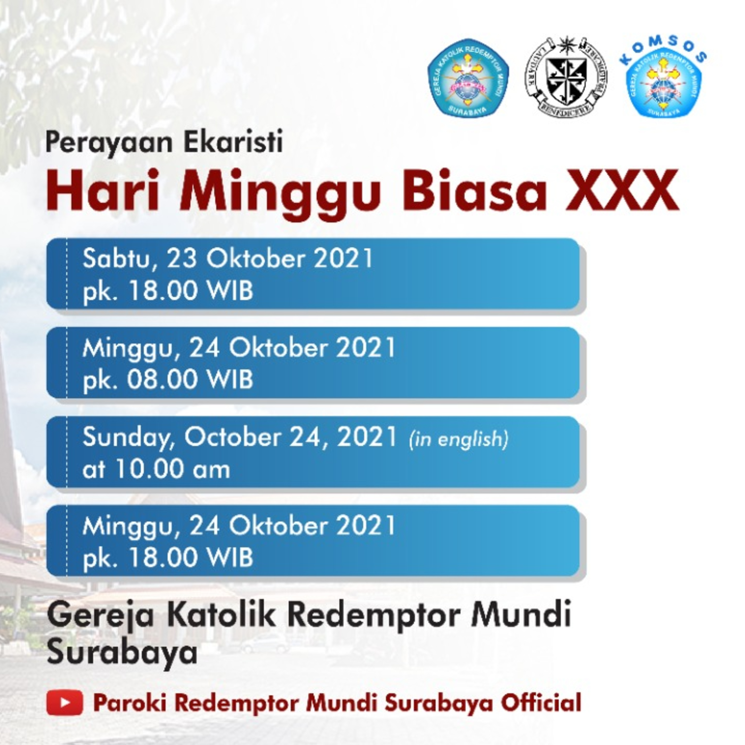 MISA HARI MINGGU BIASA XXX - 23-24 OKTOBER 2021 episode artwork