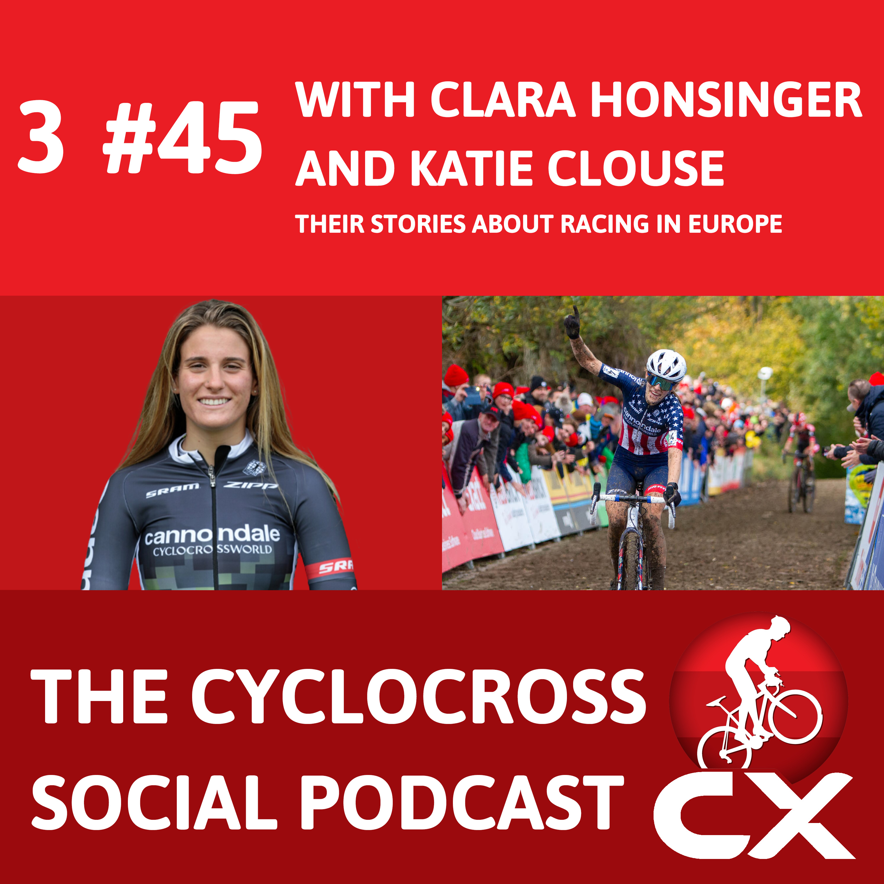 Cyclocross Social Podcast with Clara Honsinger and Katie Clouse: An American perspective on racing in Europe (Episode 45) episode artwork