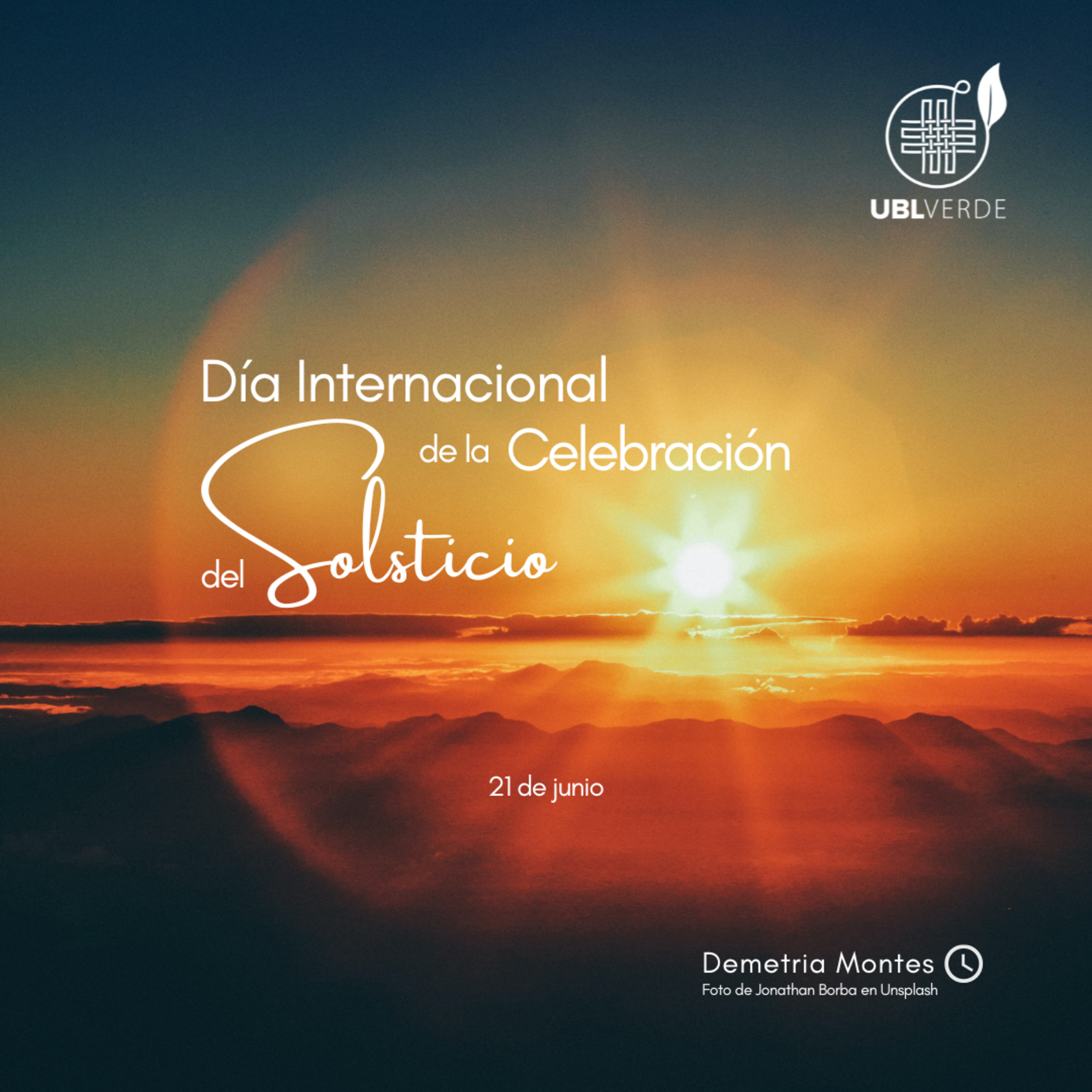 UBLVerde, 60 segundos por la creación. 🌦🌥🌥🌤☀️ 21 de junio "Día Internacional de la Celebración del Solsticio" por Demetria Montes. episode artwork