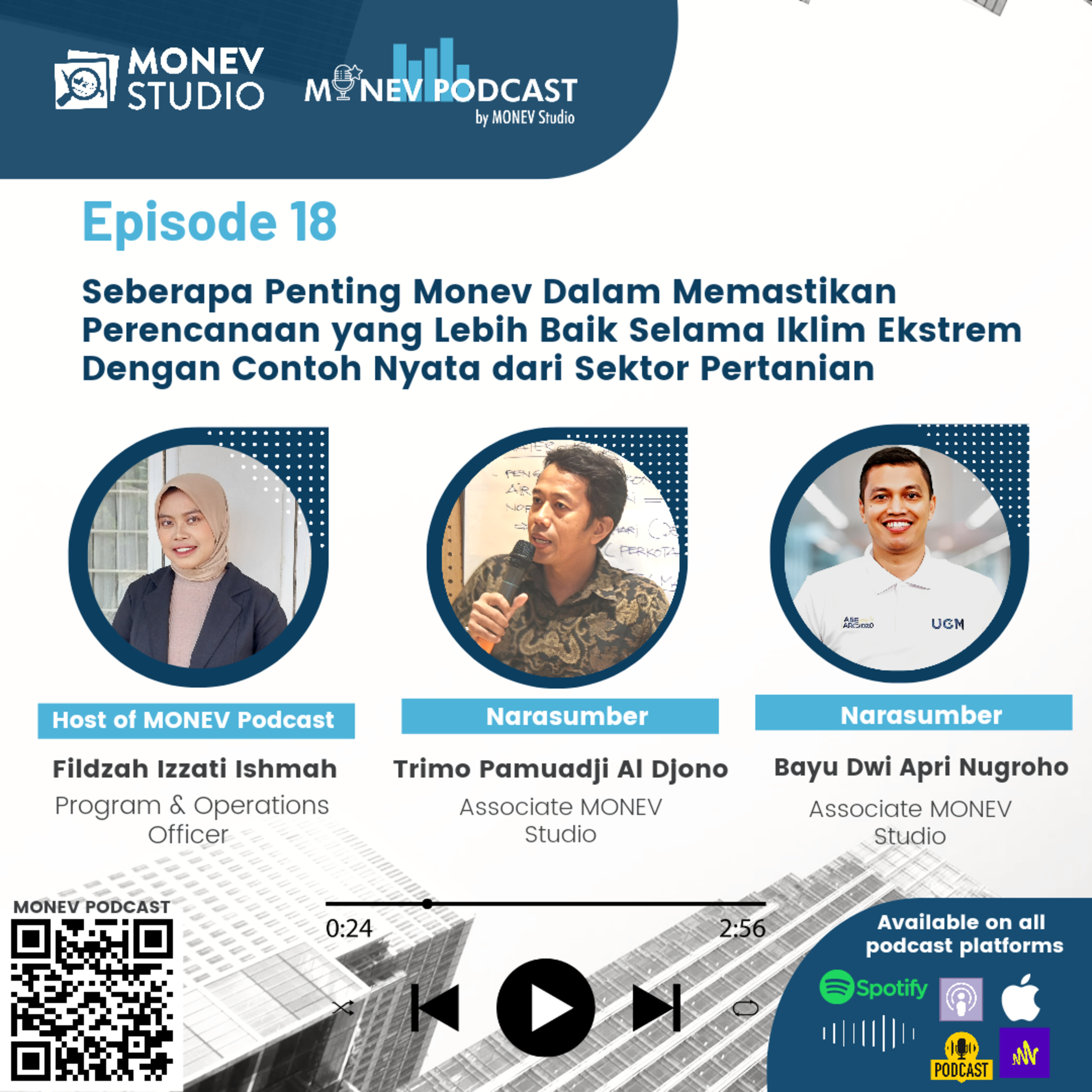 Eps. 18: Peran Monev Dalam Perencanaan yang Lebih Baik Selama Iklim Ekstrem Dalam Sektor Pertanian  episode artwork