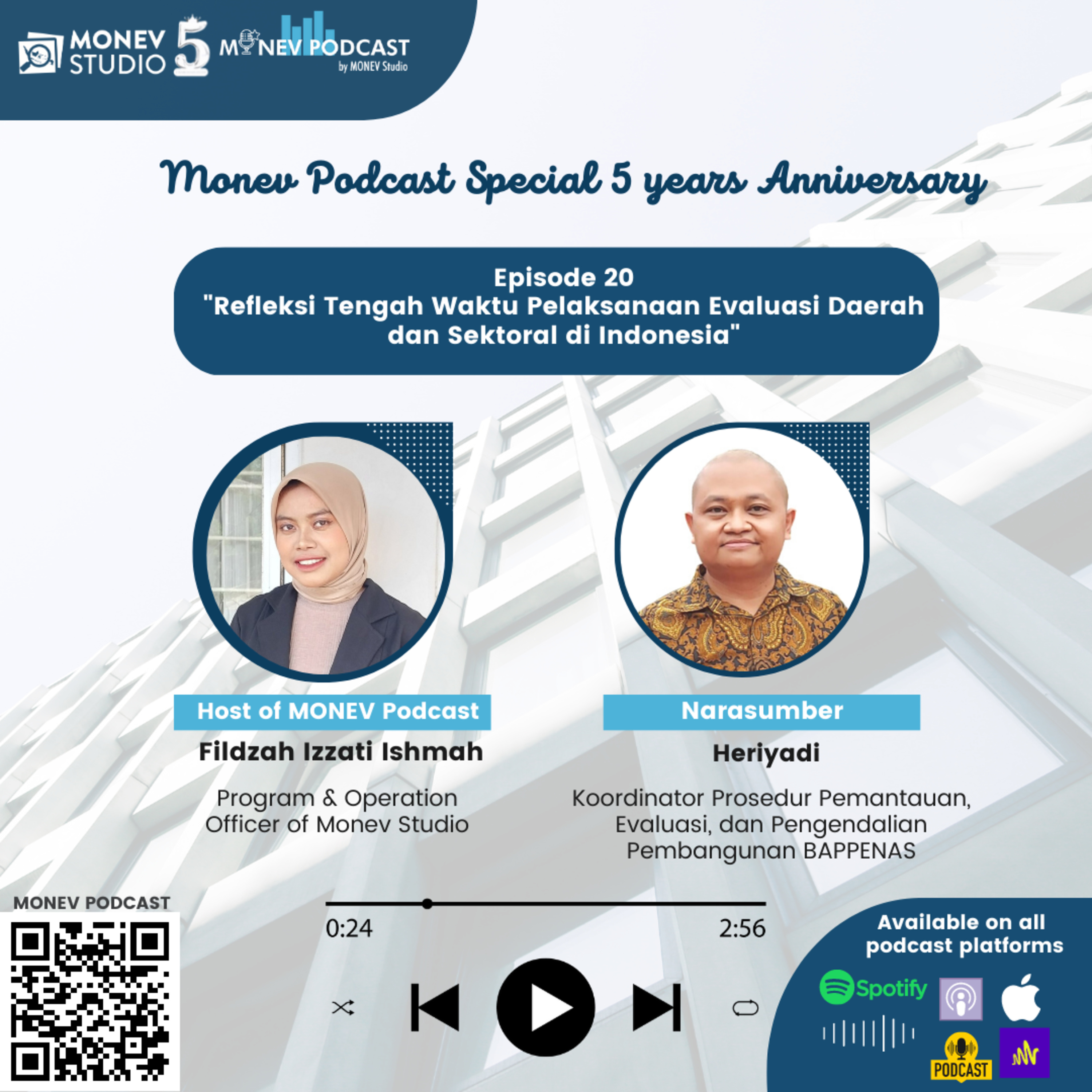 Episode 20: Refleksi Tengah Waktu Pelaksanaan Evaluasi Daerah dan Sektoral di Indonesia episode artwork