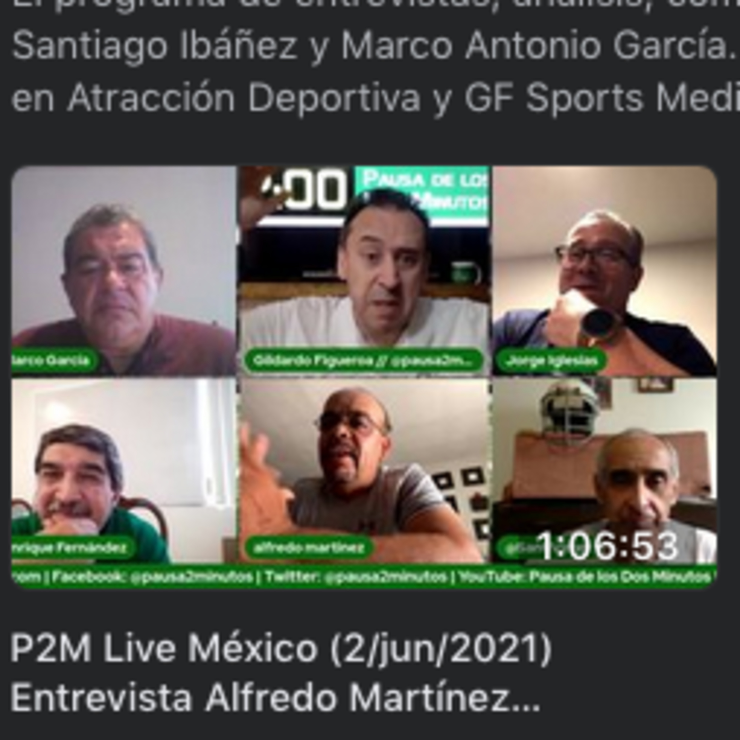 Portada de Pausa de los Dos Minutos