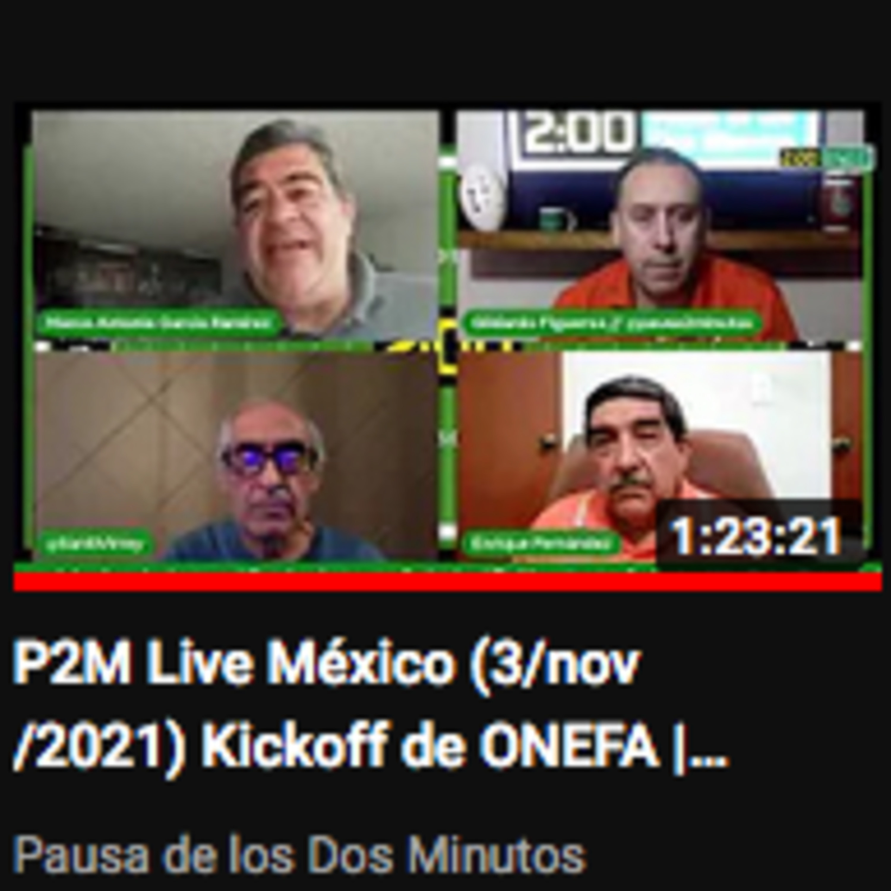 Portada de Pausa de los Dos Minutos