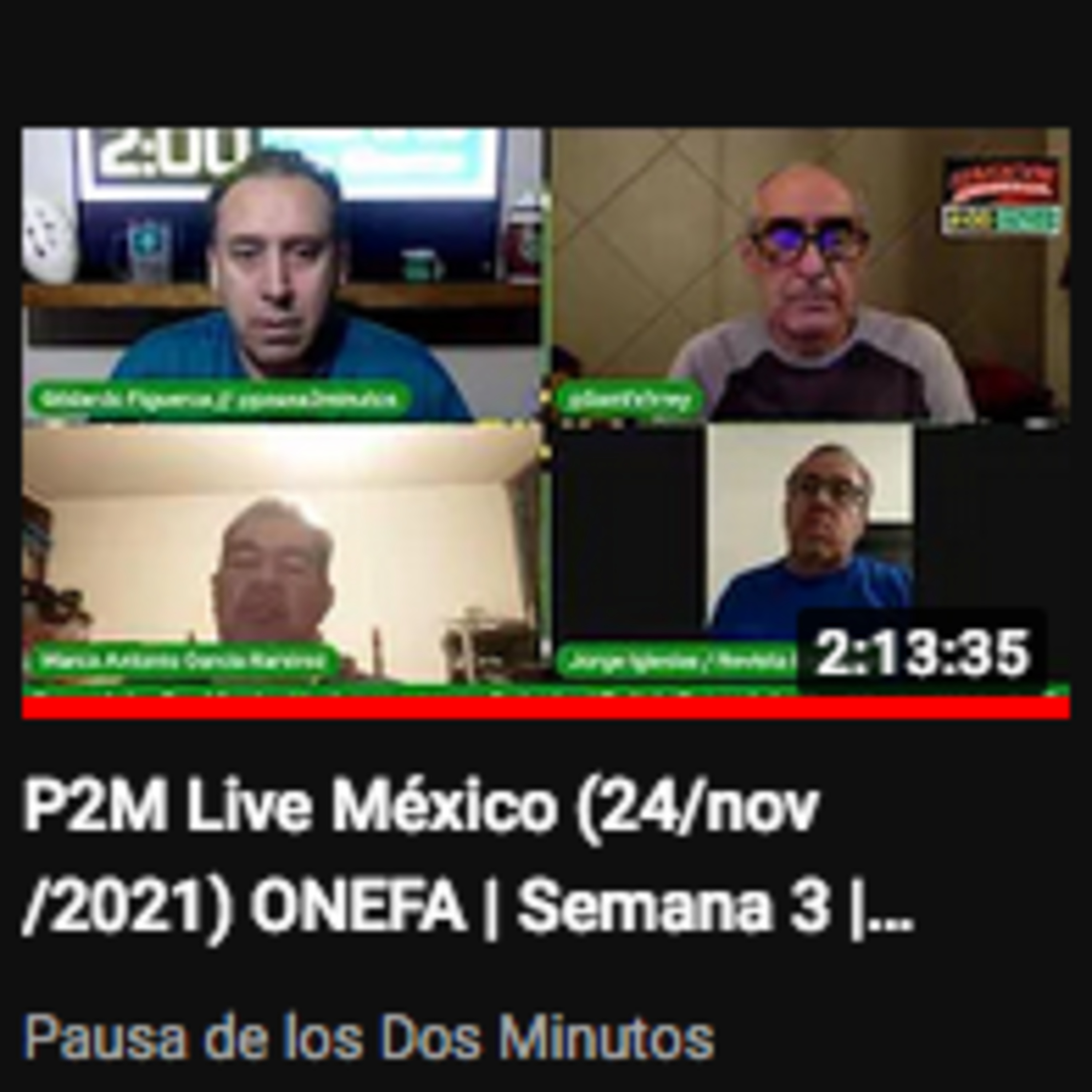 Portada de Pausa de los Dos Minutos