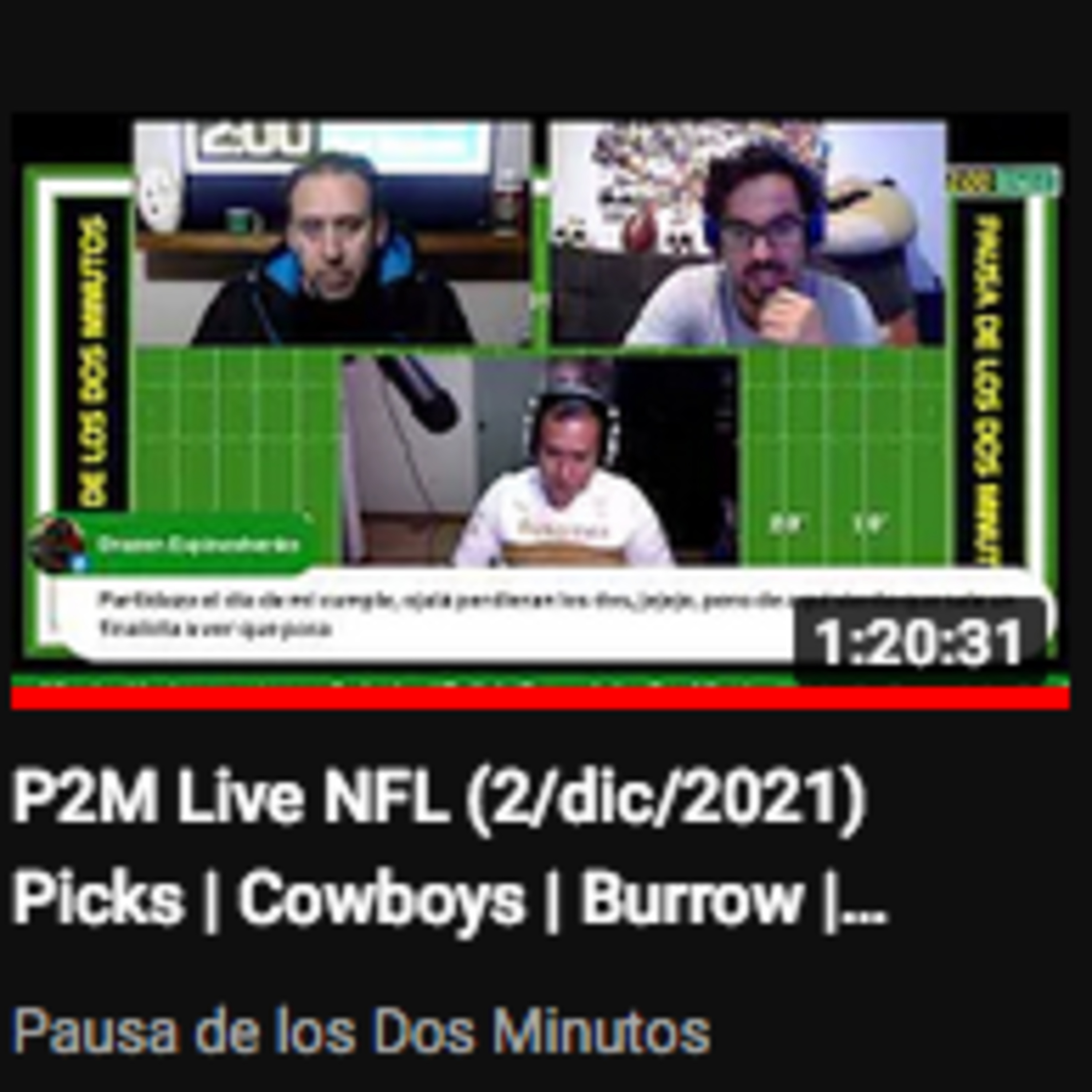Portada de Pausa de los Dos Minutos