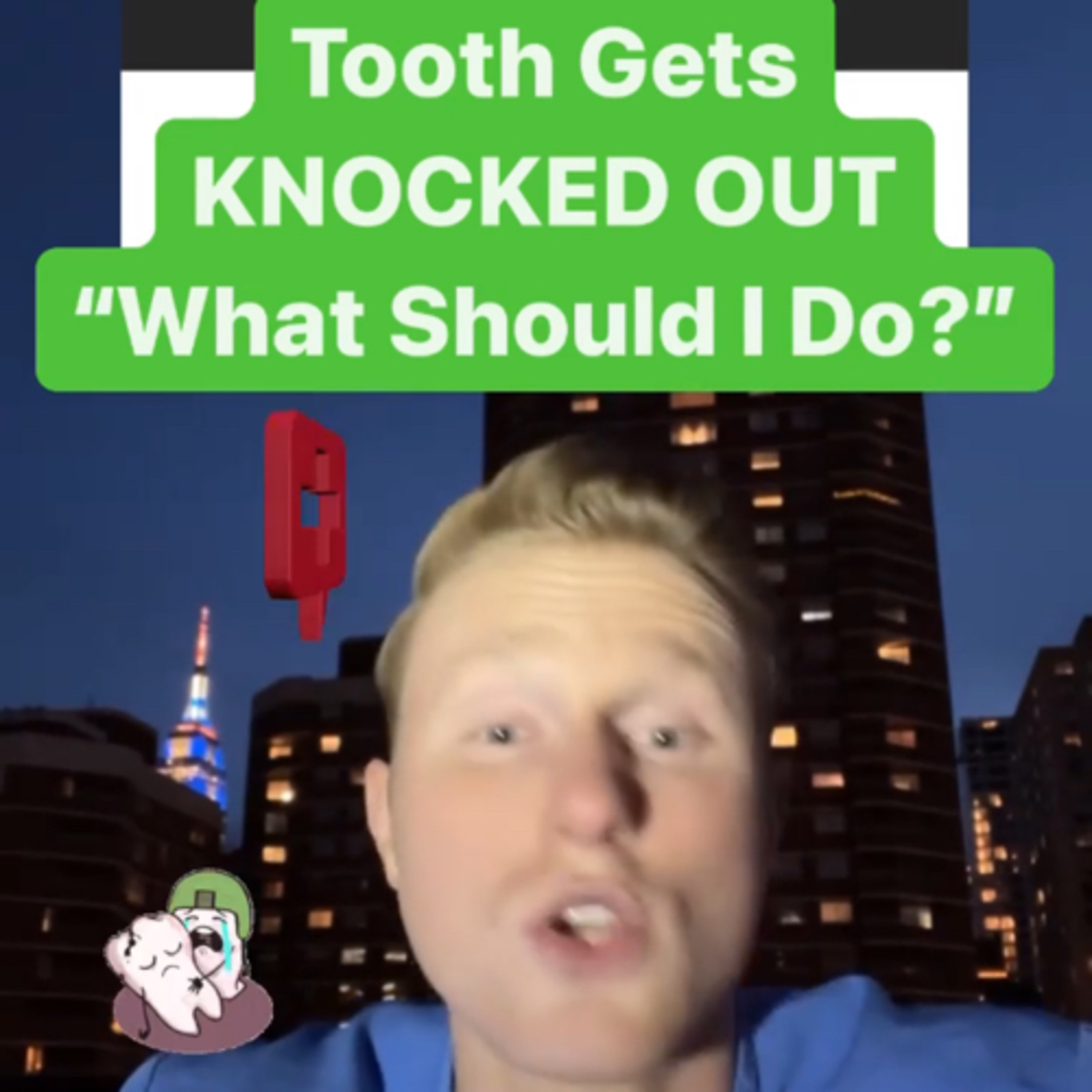 “What Should I Do If My Tooth Gets Knocked Out?” 12.28.21 episode artwork