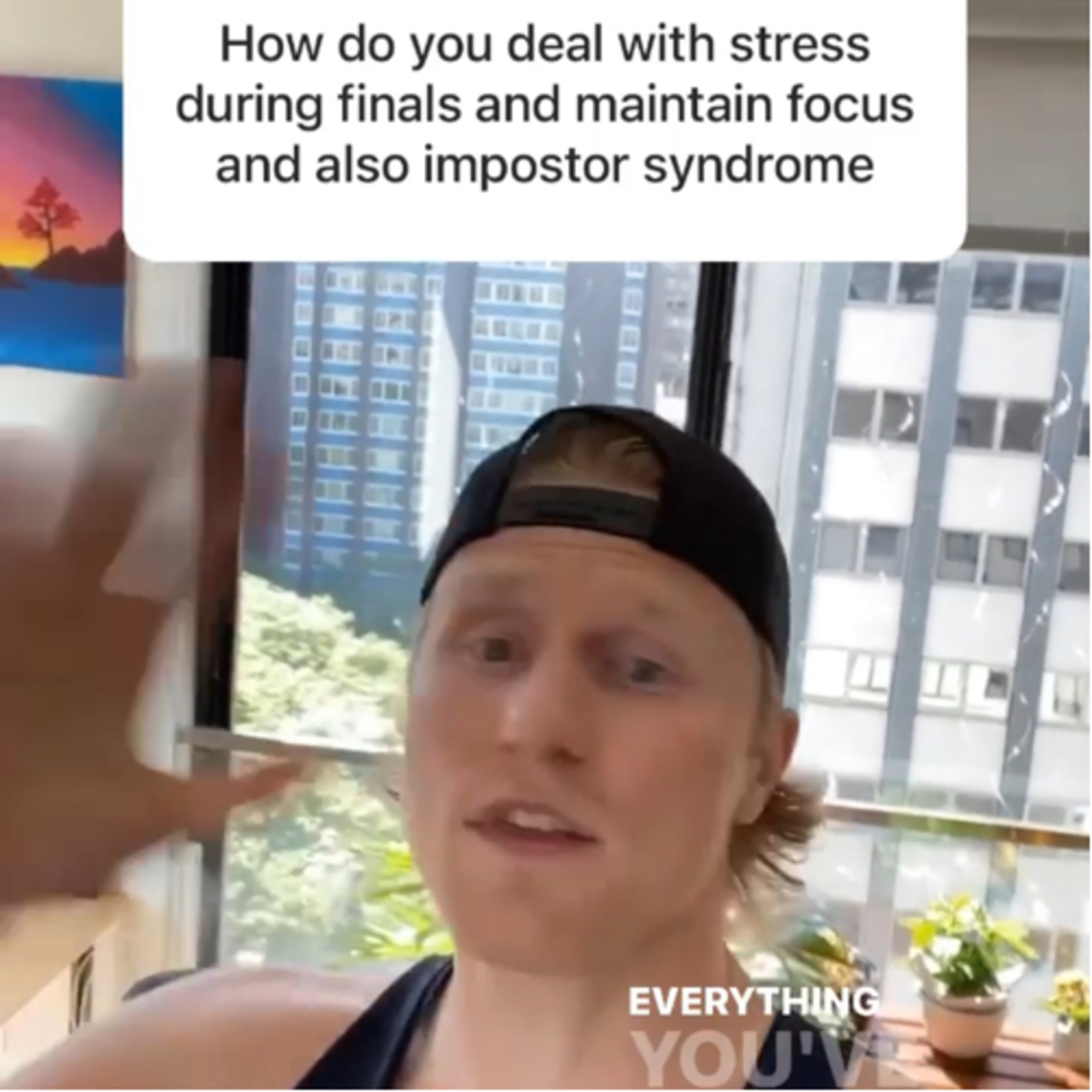 “How To Deal With Stress During Finals, Maintain Focus, and Beat Imposter Syndrome” 8.27.22 episode artwork