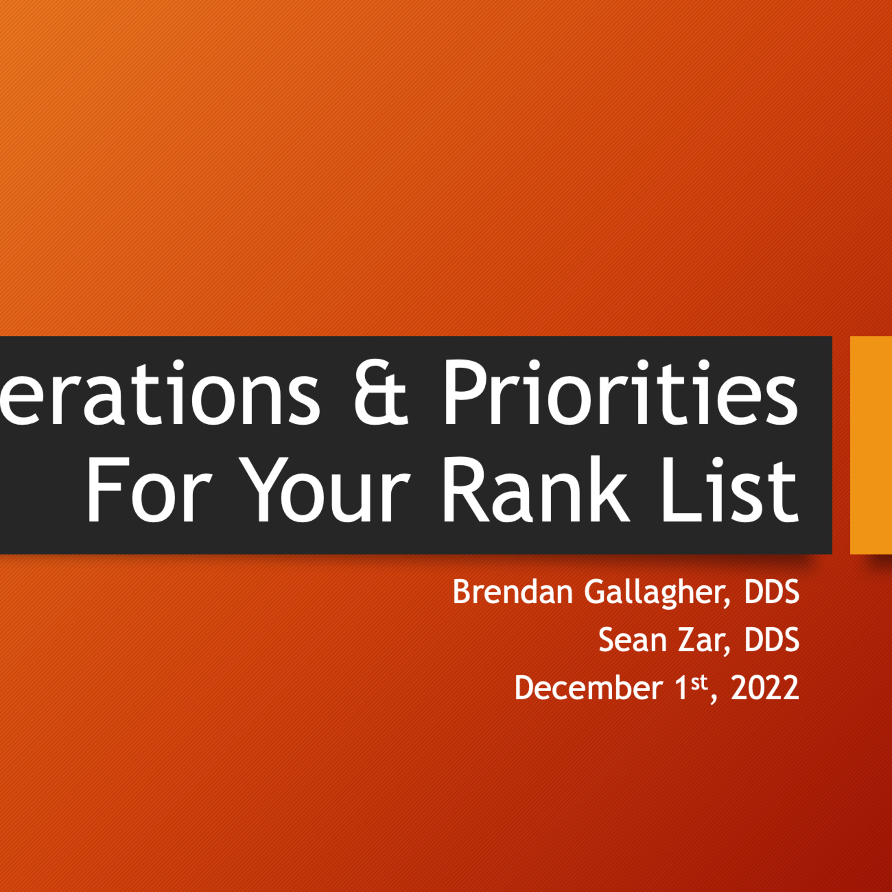 6 Priorities For Your Rank List Before Match Day - Dose of Dental Podcast #49, 12.1.22 episode artwork