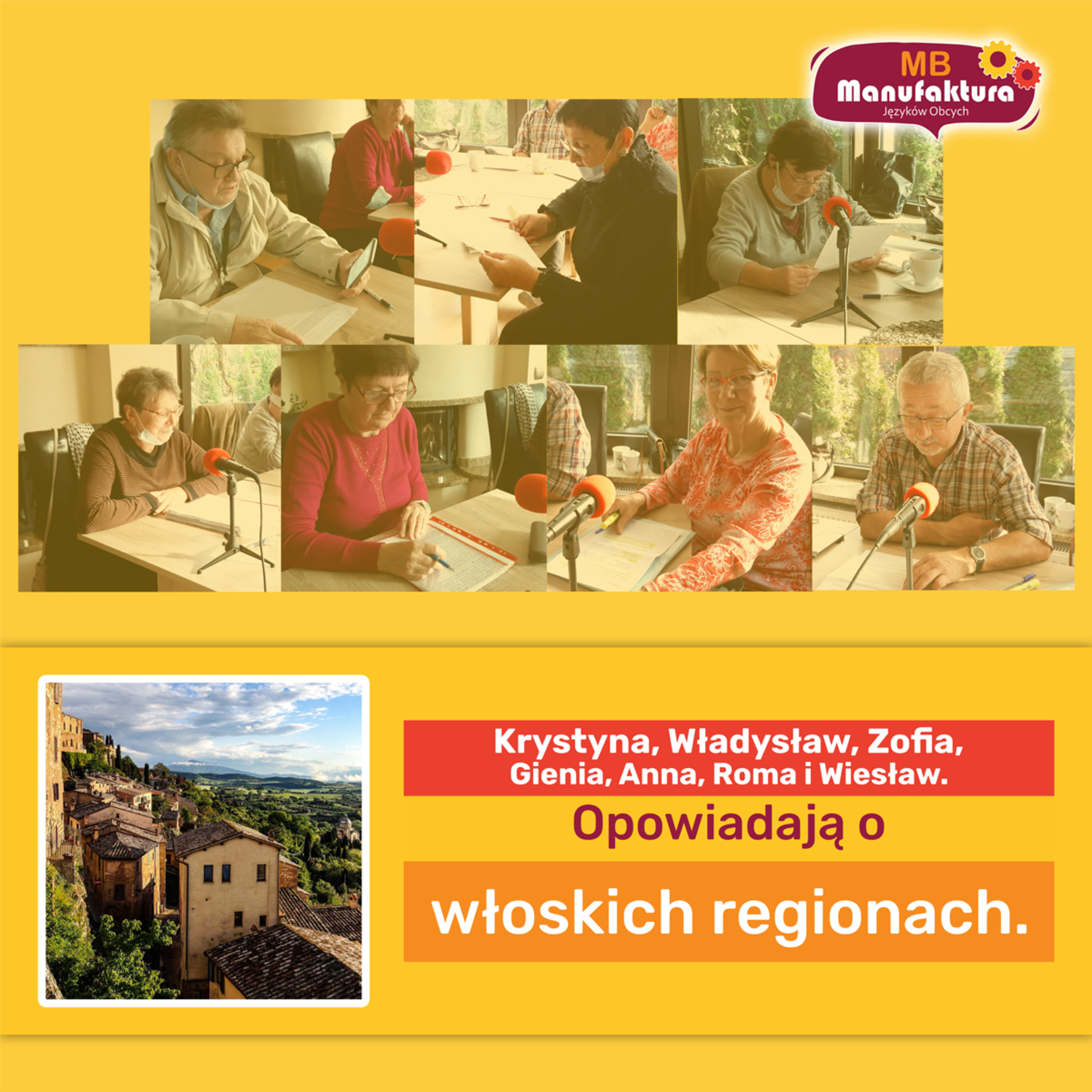 Odcinek 1 Sezon 2 - Krystyna, Władysław, Zofia, Gienia, Anna, Roma i Wiesław opowiadają o włoskich regionach. episode artwork
