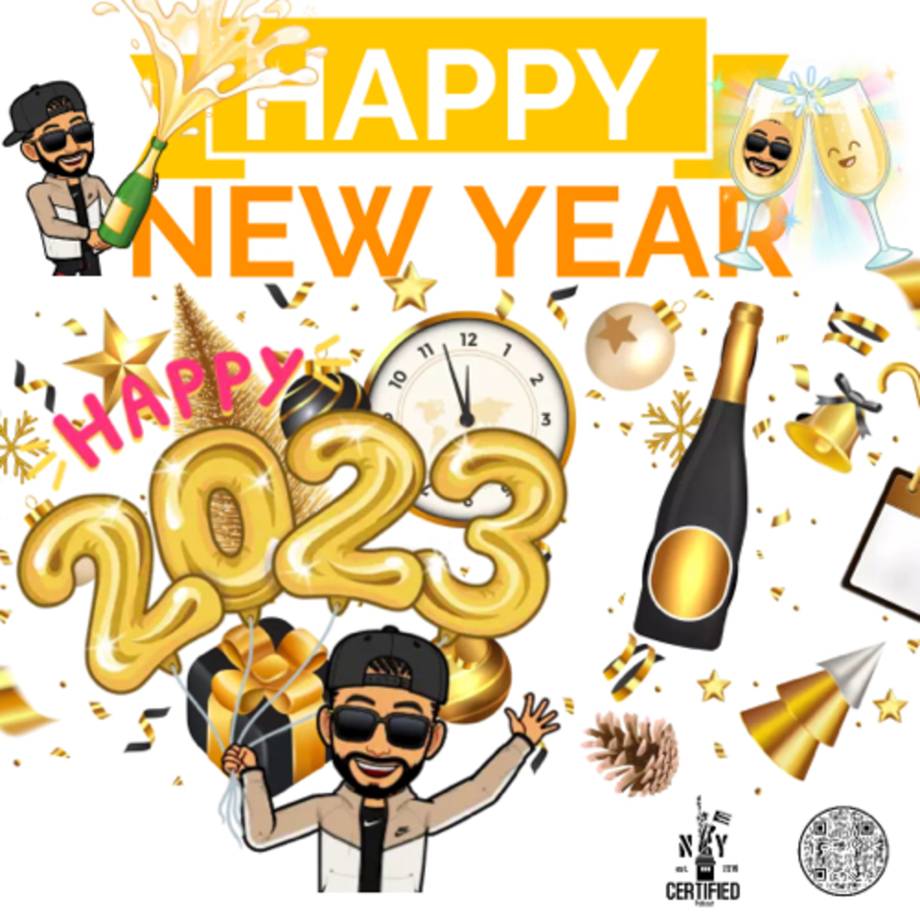 Happy 2023, NYPD punch 12y, NYS Nurse Strike episode artwork