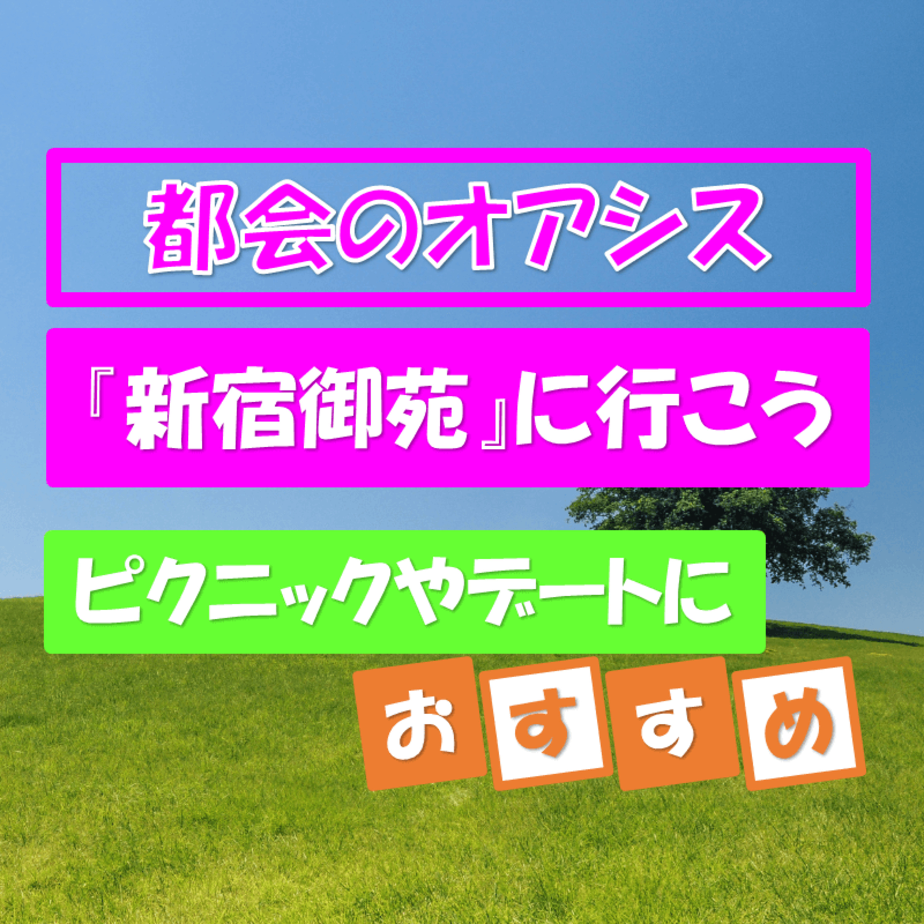 都会のオアシス新宿御苑で癒されよう｜ピクニックやデートにもおすすめ！ episode artwork