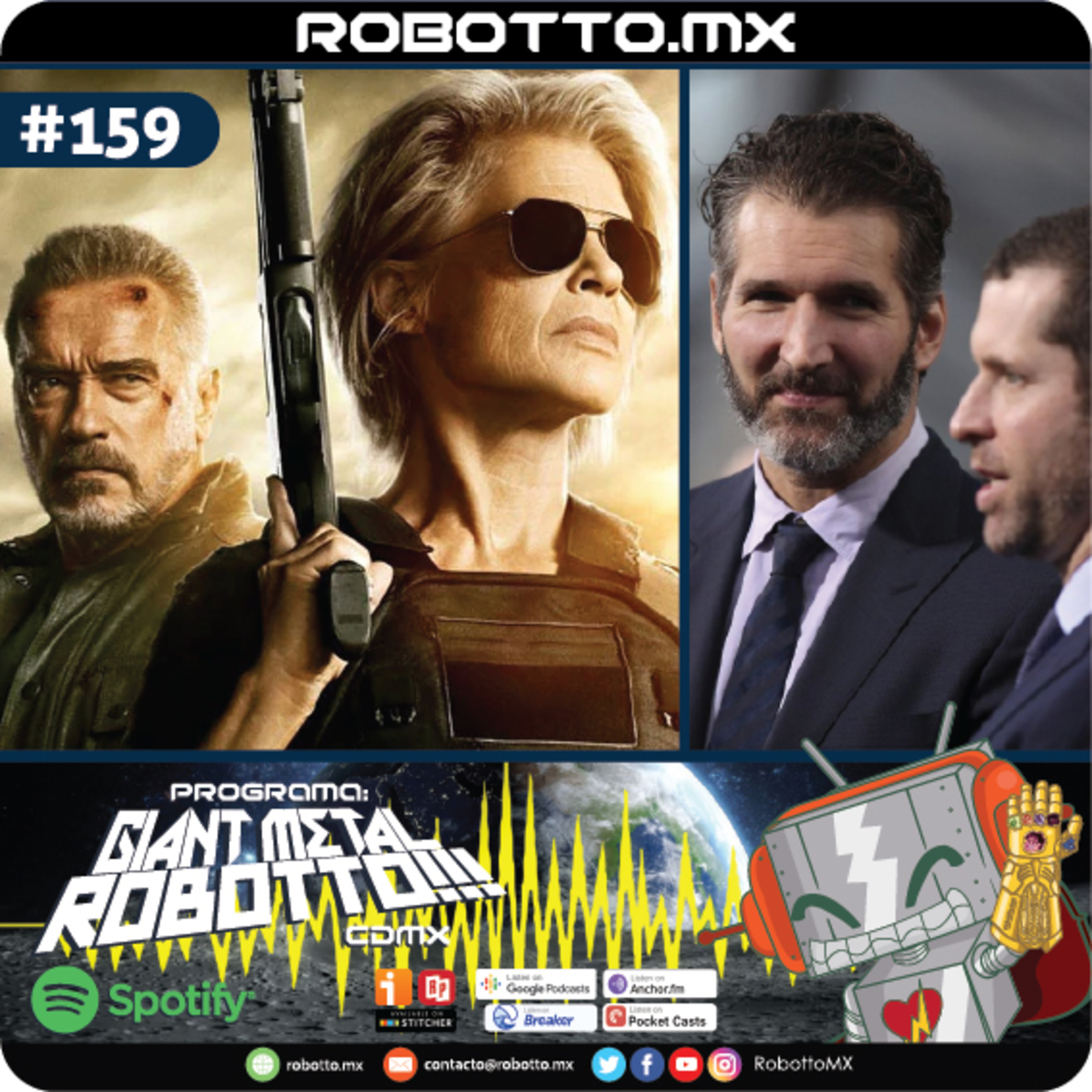 159 - Terminator, David Benioff y D.B. Weiss, Momoa y el Snyder Cut. episode artwork