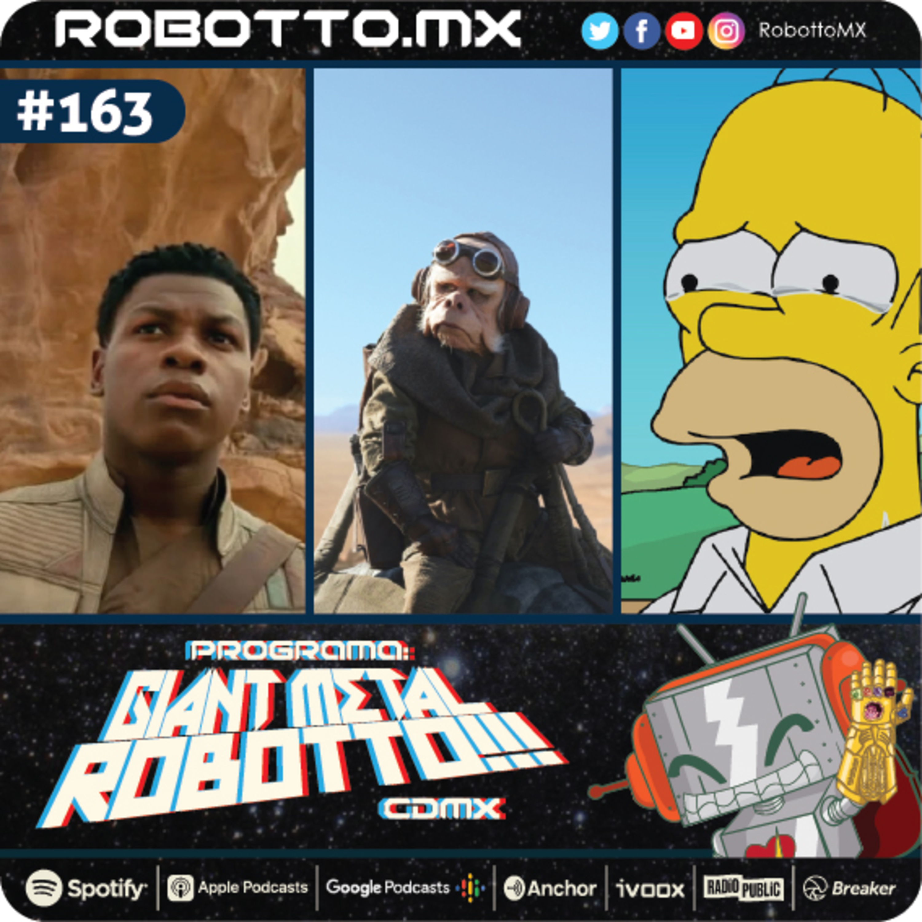 163 - El guion de John Boyega, la gamificación de Disney + y El final de los Simpsons.