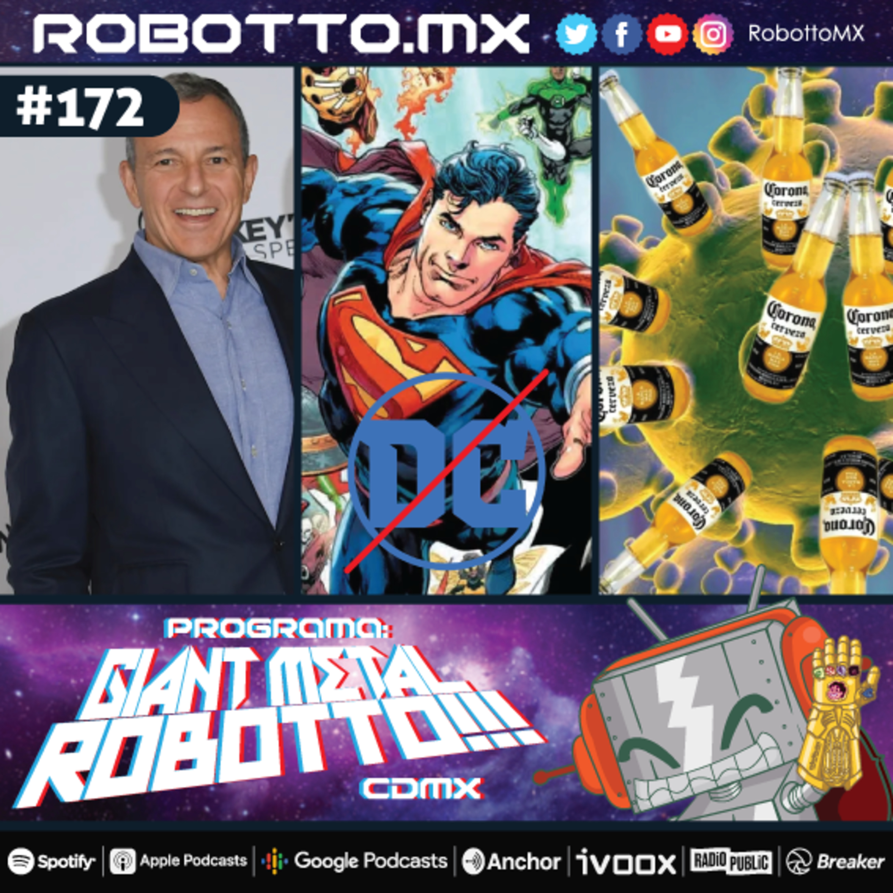 172 - Bob Iger, DC Cómics, El Coronavirus y El Bebé Yoda. episode artwork