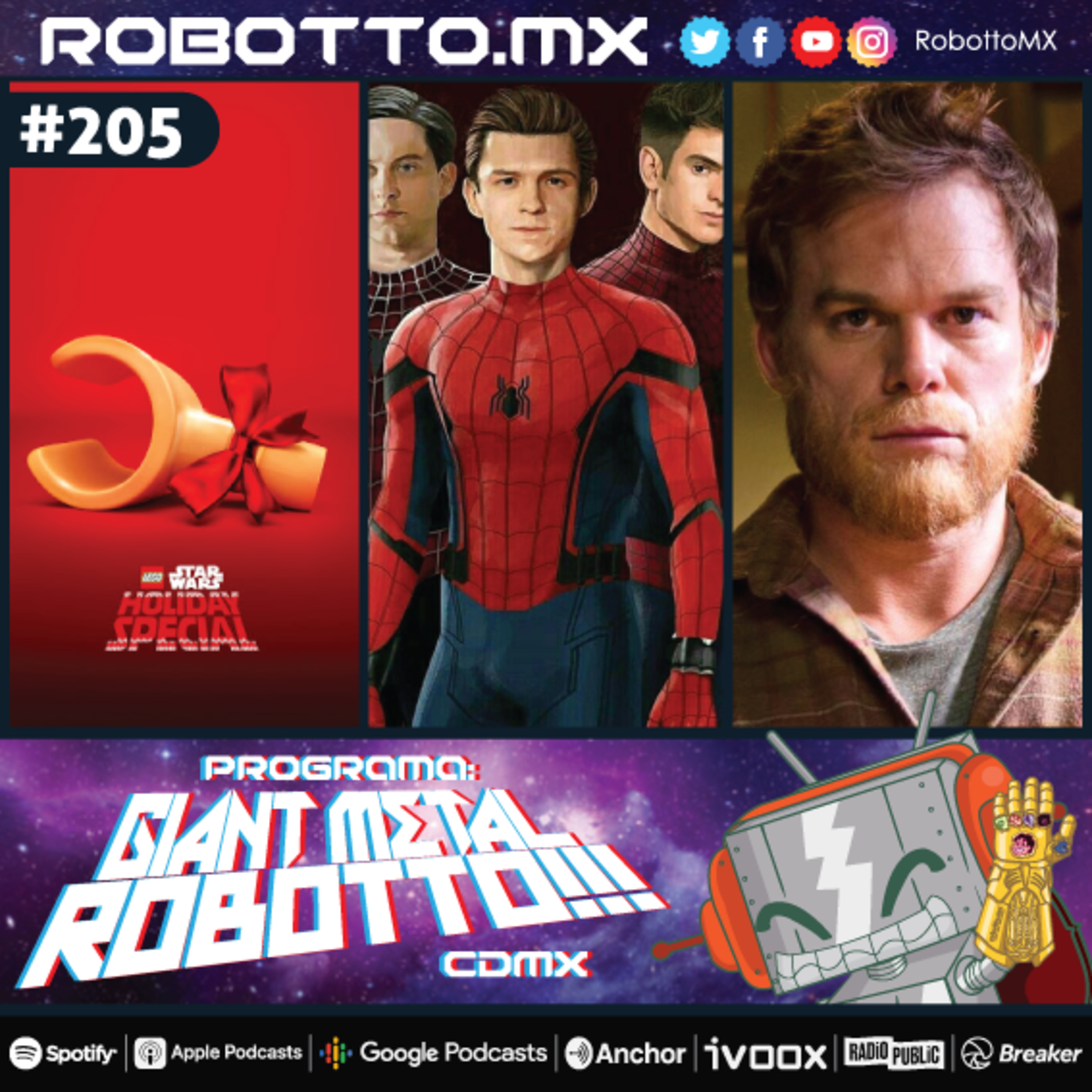 Programa 205 - Dexter, Los 3 Spider-Men, El Mandaloriano al cine. episode artwork
