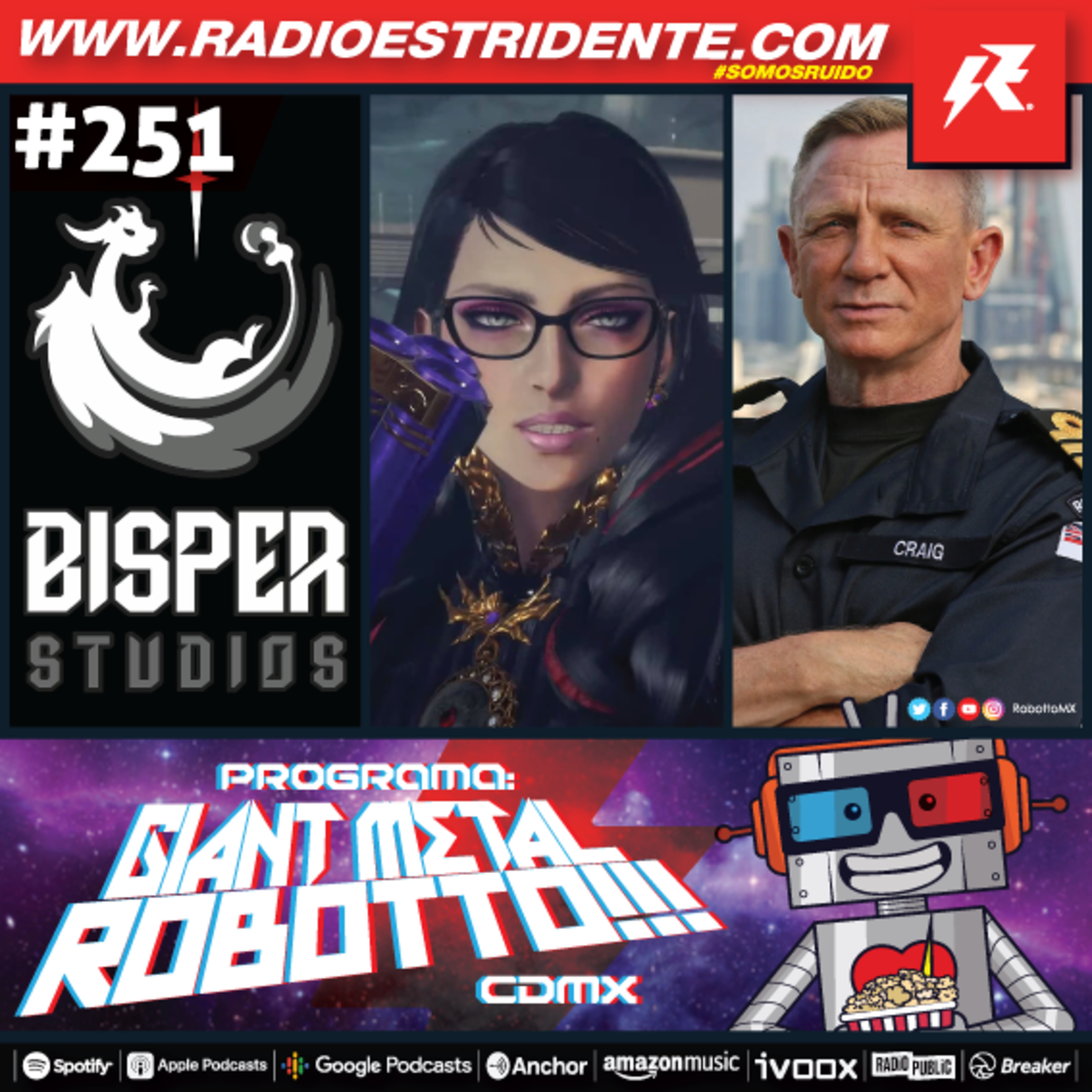 251 - Bisper Studios, Bayonetta 3, Comandante Daniel Craig.