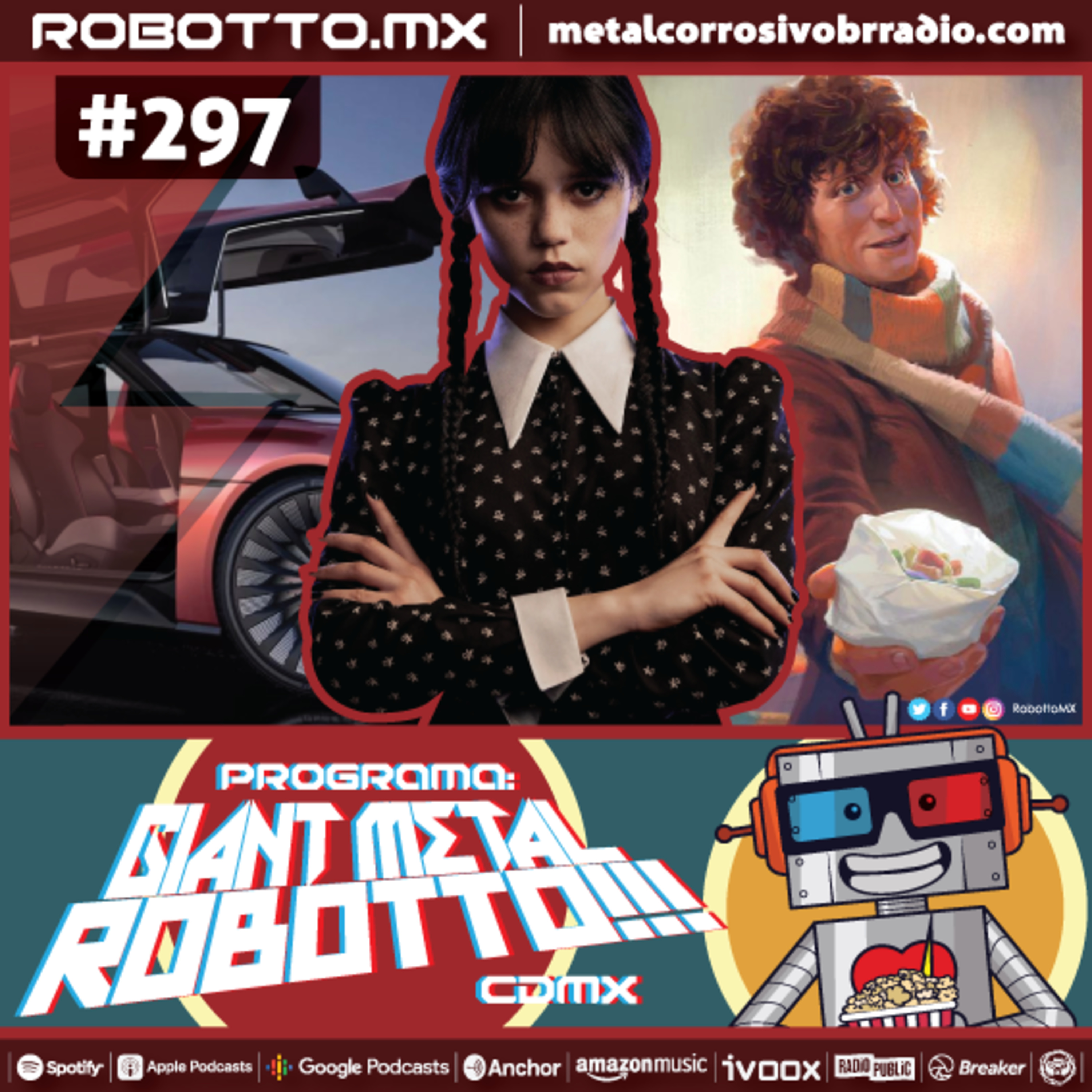 297 - HBO Max, DeLorean, Doctor Who. episode artwork
