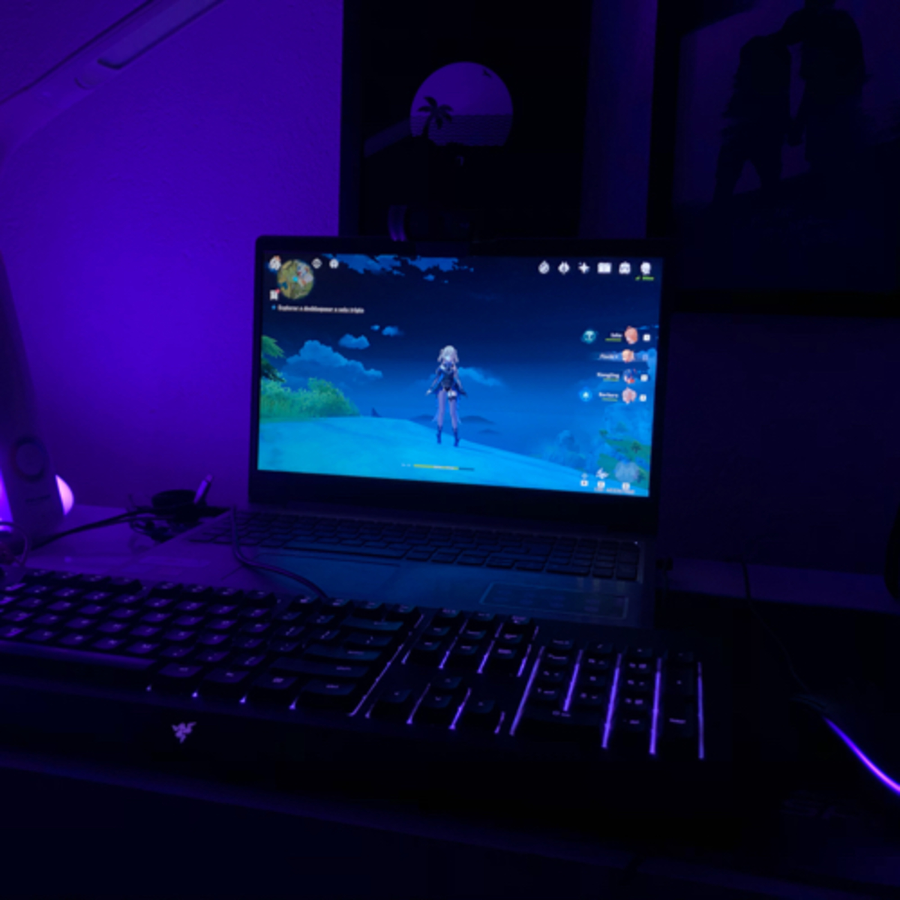 noite jogando