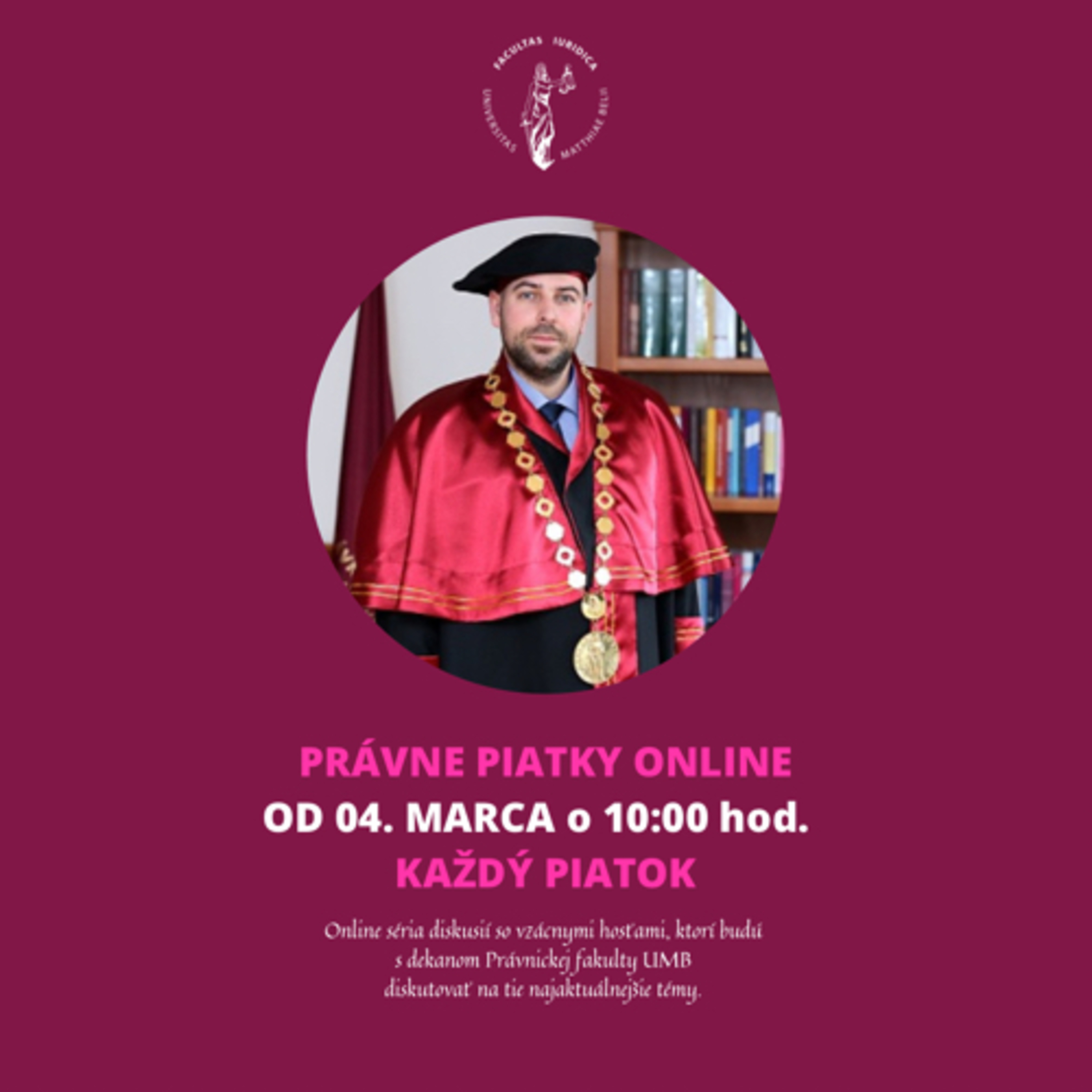 PRÁVNE PIATKY ONLINE - JUDr. Viliam Karas, PhD.