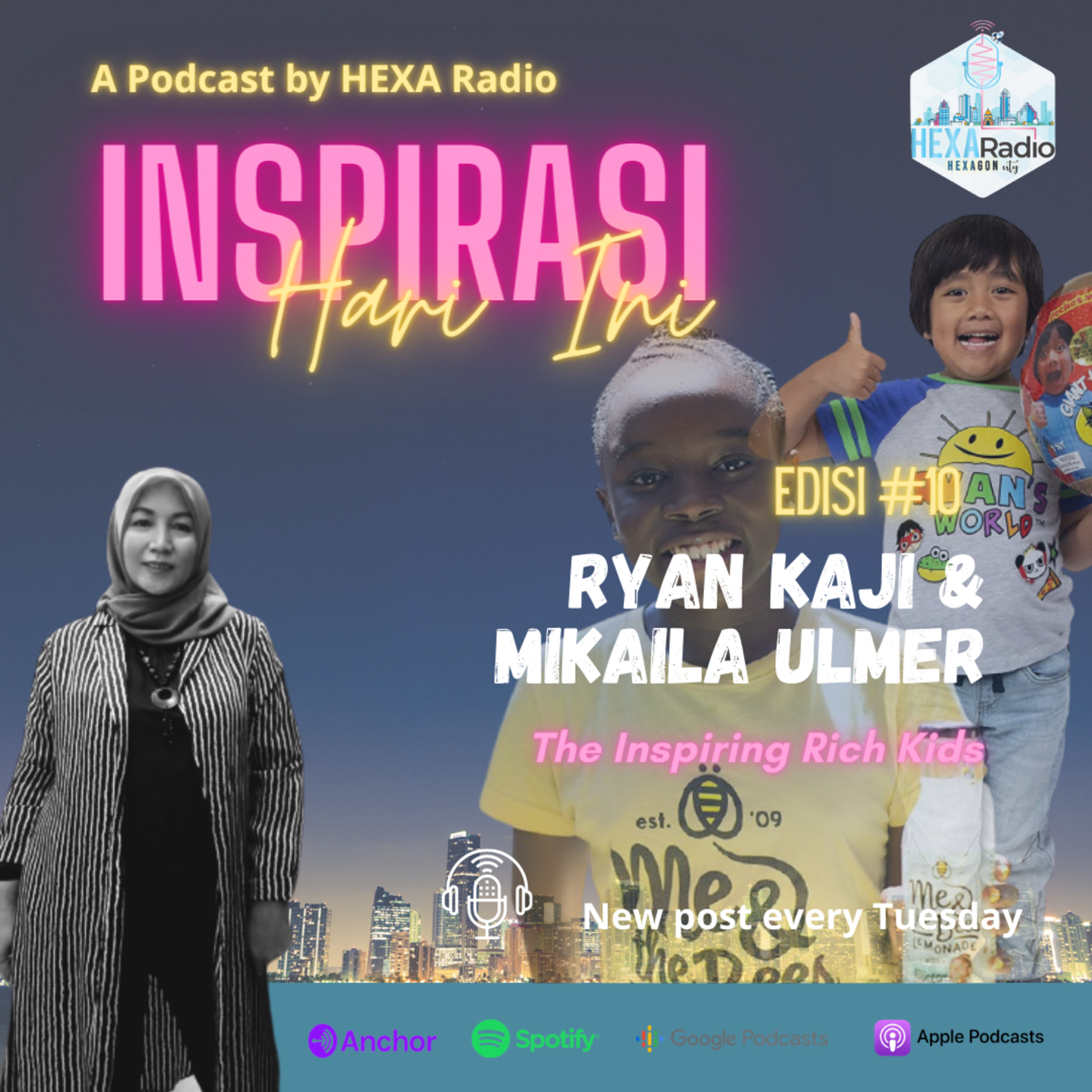 INSPIRASI HARI INI #10 - Ryan Kaji & Mikaila Ulmer, The Inspiring Rich Kids  episode artwork
