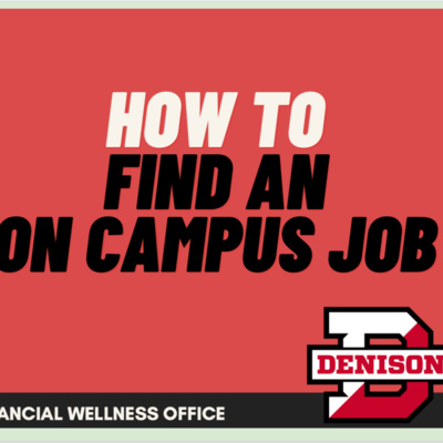 How to Get an On-Campus Job