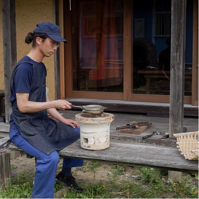 Roasting Green Coffee Beans by charcoal with Shichirin stove and Brewing Coffee