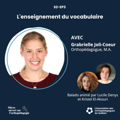 S2EP3 - L'enseignement du vocabulaire