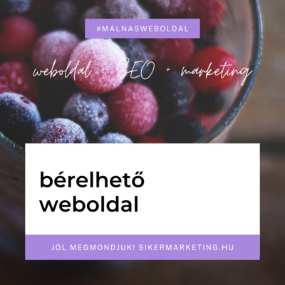 Bérelhető weboldal szolgáltatás