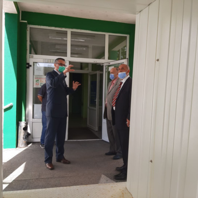 Adnan Jupić Ministar zdravstva ZDK i Omer Škaljo direkor ZZO Zeničko-dobojskog kantona boravili u radnoj posjeti Olovu