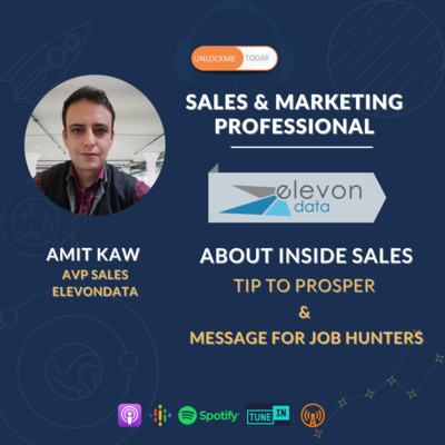 Career Series Ep1 - Chat with Amit Kaw- Sales and Marketing Professional | Elevondata - Full Interview