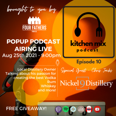 Kitchen Mix Podcast #10 feat. Chris Jacks - Owner of Nickel9 Distillery