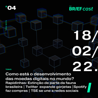 Moedas digitais mundo afora | Rapidinhas: Extinção de parte da fauna brasileira | Novidades no Spotify e no Twitter | TSE se une às redes sociais contra as fake news episode artwork