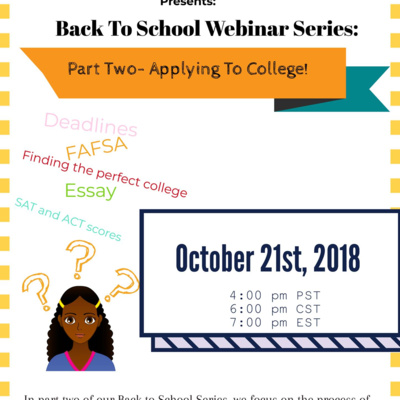 Back to School Success Part 2: Applying for College