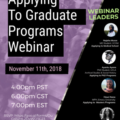 Back to School Success Part 3: Applying to Graduate Programs