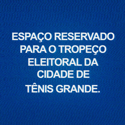 Espaço Reservado Para o Tropeço Eleitoral da Cidade de Tênis Grande
