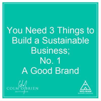 The Three Things You Must Have To Build A Sustainable Business Part 1 - A 'Coffee with Colm' Episode from the Archives