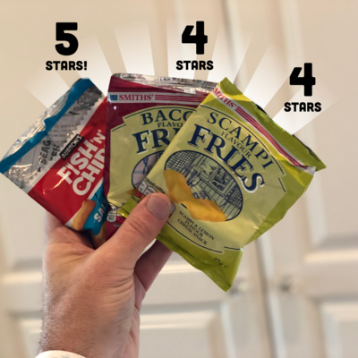 In The Chips: UK Snack Edition - Bacon Fries, Scampi Fries, and Salt ’n’ Vinegar Baked Snacks  episode artwork
