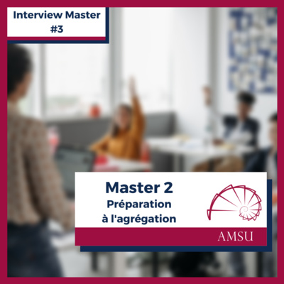 Interview master #3 : Mélissa au Master Préparation à l'Agrégation Interview master #3 : Mélissa au Master Préparation à l'Agrégation