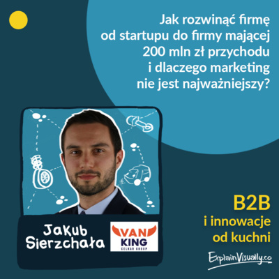 Jak rozwinąć firmę od startupu do firmy mającej 200 mln zł przychodu i dlaczego marketing nie jest najważniejszy? Opowiada Jakub Siechrzała z VanKing