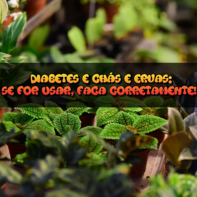 DIABETES E CHÁS E ERVAS: SE FOR USAR, FAÇA CORRETAMENTE! SAIBA COMO!