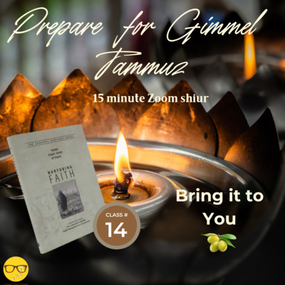 Hachana for Gimmel Tammuz - How Do We Make It Ours? Class 14 episode artwork