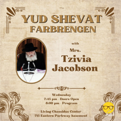 Farbrengen for Yud Shvat with Mrs. Tzivia Jacobson episode artwork