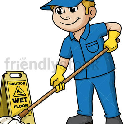 The clean up man