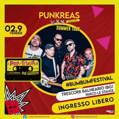 Punkreas a Bassa Fedeltà On Air per parlare della prossima data del "XXX... e qualcosa Tour" in arrivo al Bum Bum Festival 2022 episode artwork