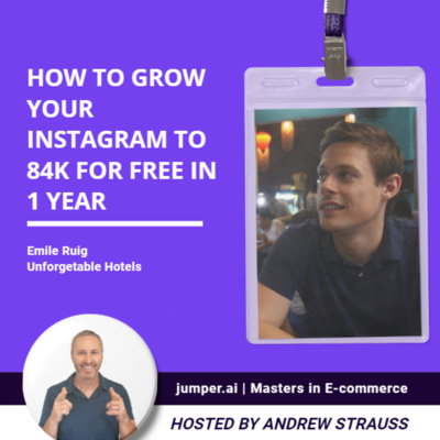 How to grow your followers to 84k on Instagram in 12 months with Emile Ruig episode artwork
